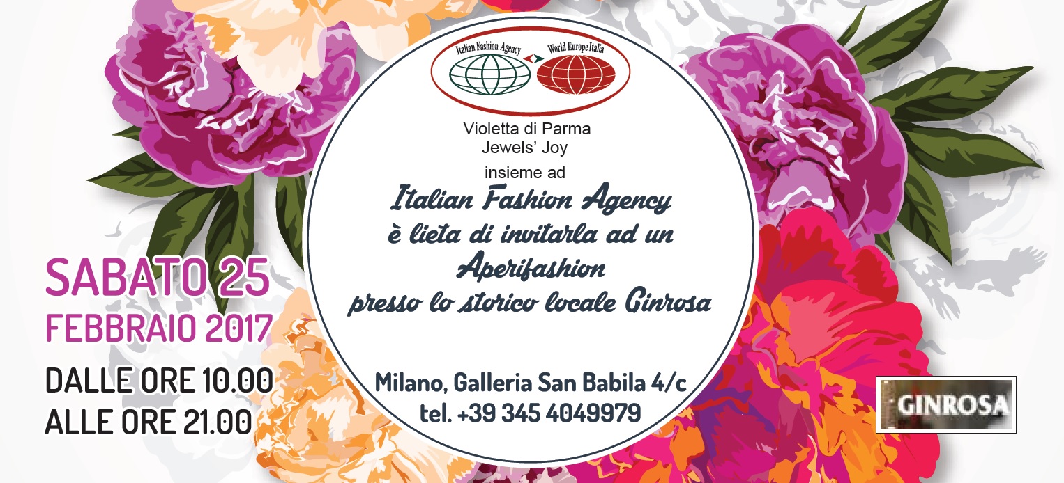 INVITO: Violetta di Parma Jewels' Joy propone un esclusivo Aperifashion a Milano